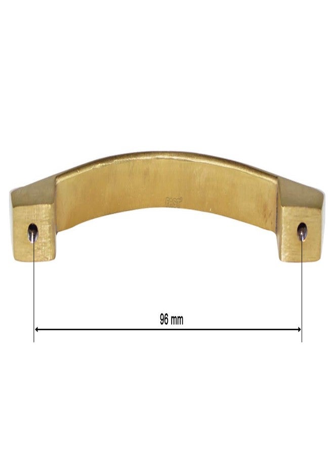 FAST CP30 S- PVD Gold C Curved Furniture Cabinet Handles for Pull Wardrobe Door, Kitchen Drawers, Dresser Drawer 2pcs (96mm, 4 Inch) - Image 4